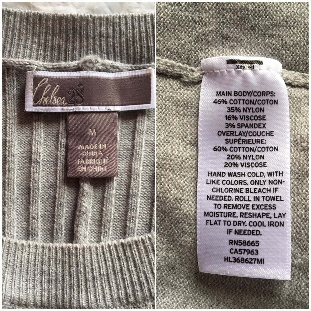 Chelsea28 Gray Sweater Dress Size Medium - Picture 5 of 8